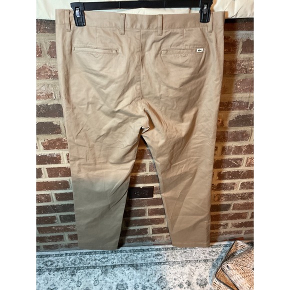 LACOSTE Men's Slim Fit Chino Pants Beige Cotton Blend Size 40x32 - Picture 4 of 9